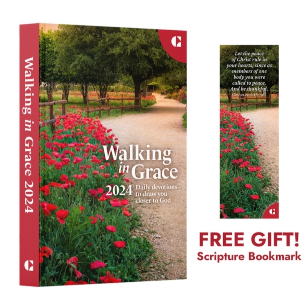NEW Walking in Grace Daily Devotions Hardcover Book